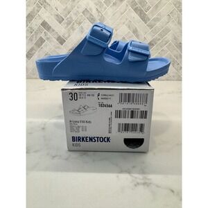 Birkenstock Arizona EVA Sandals Kids Youth Size 12 30 Sky Blue Slip On Slides